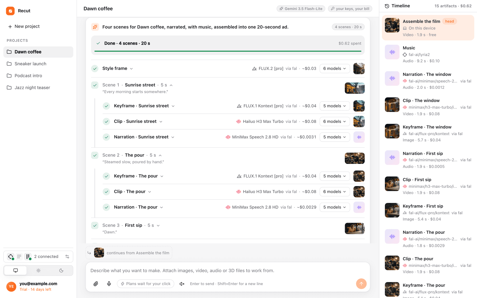 Recut product screenshot