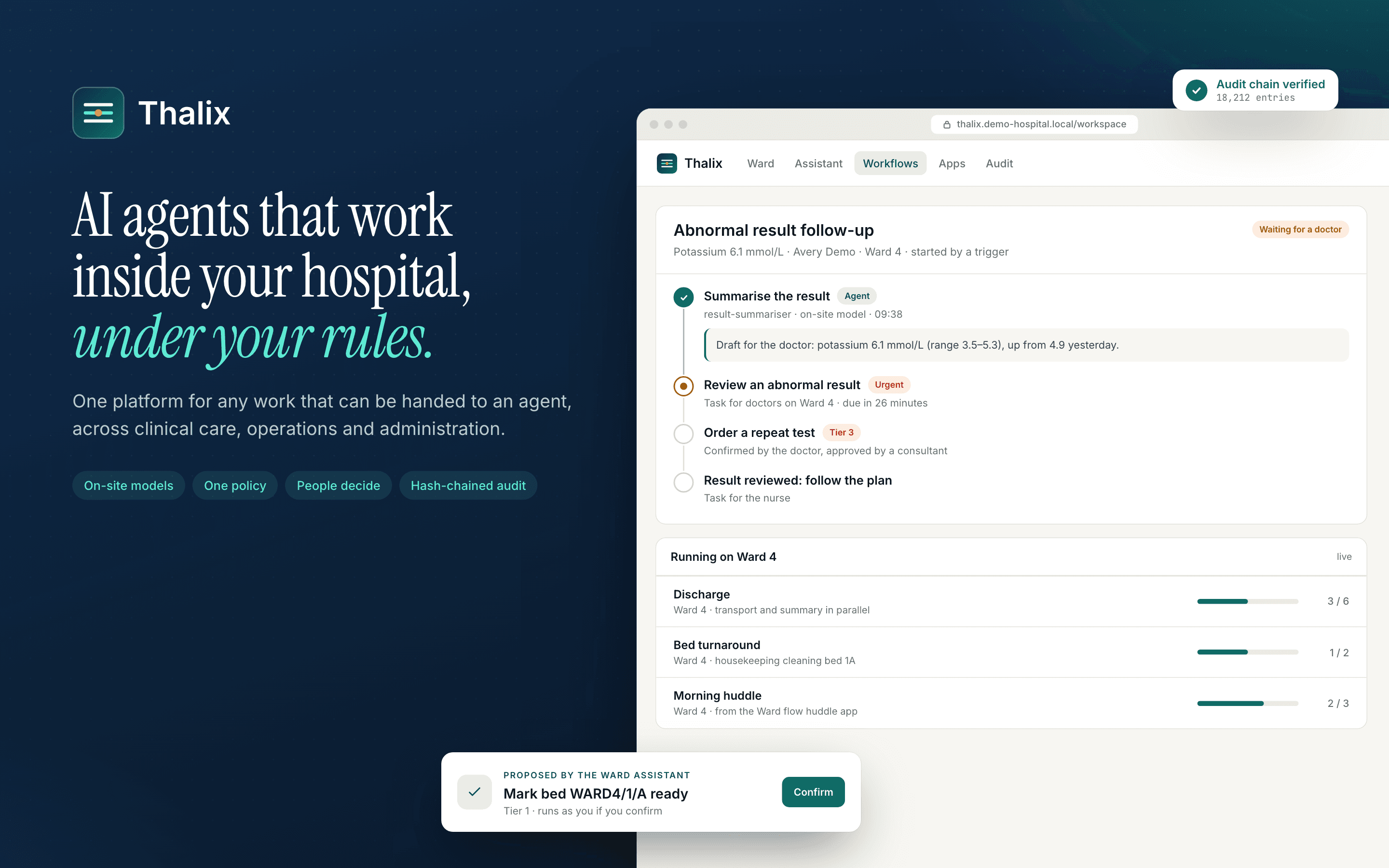 Thalix product screenshot